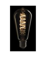 Showgear LED Filament Lamp E27 5W, Dimmable, Gold glass cover