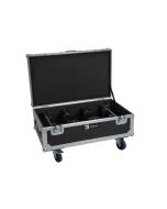 ROADINGER Flightcase 6x AKKU UP-4 QCL Spot QuickDMX MK2 with charging function and wheels