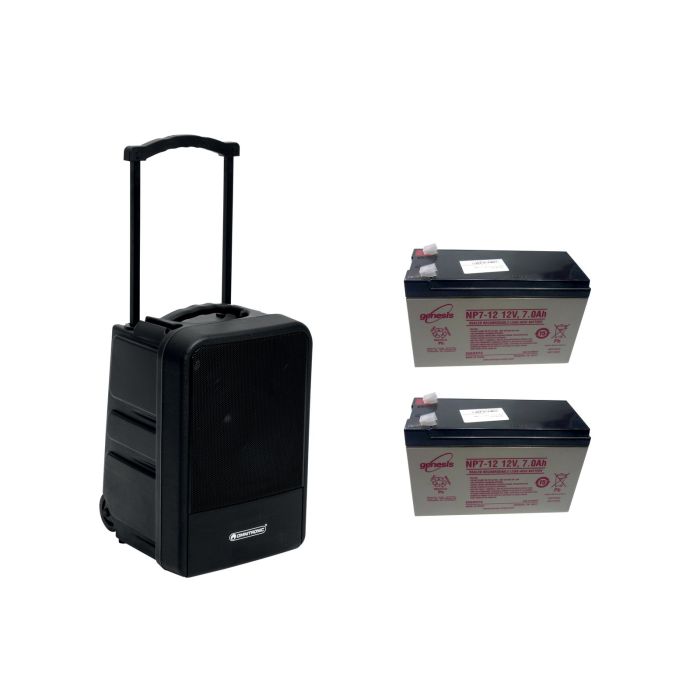 OMNITRONIC Set MOM-10BT4 Modular wireless PA system + 2x Battery
