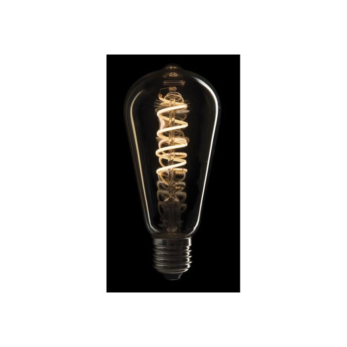 Showgear LED Filament Lamp E27 5W, Dimmable, Gold glass cover