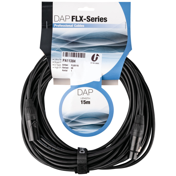 DAP FLX01- bal. XLR/M 3P to XLR/F 3P X-type
15 m