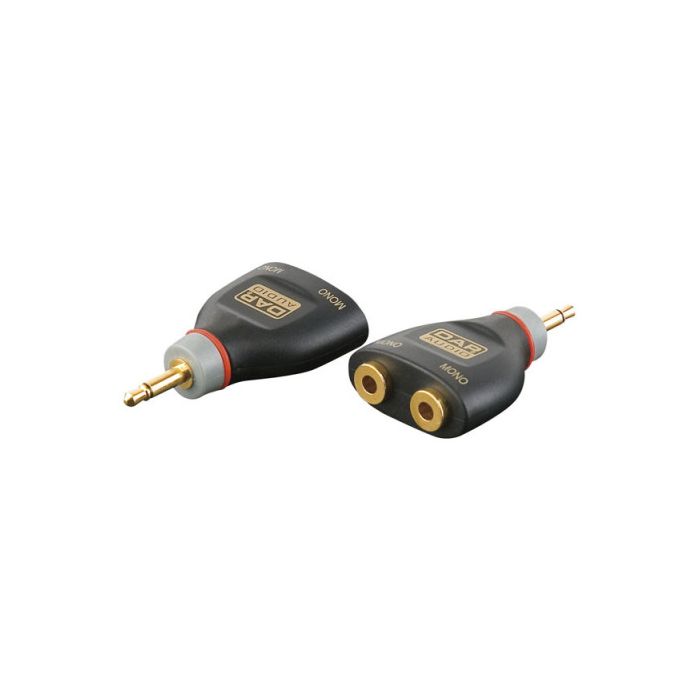 XGA14 - Mini Jack Male mono naar 2 x Mini Jack mono Female splitter