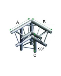 Milos ALM34 - DT22013 Driehoek Decotruss Corner 90° downleft apex down