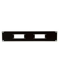 d7816 Showgear 19 inch 2 he paneel voor 2 x 16 polig harting of ilne conector