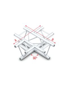 Milos ACF41 Driehoek Truss 90° 4-way horizontal