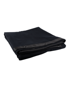 Wentex Sound-absorbing Backdrop 500 g/m² Black - 300 x 500 cm (W x H) - ongeplooid
