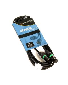 AC-DMX3/5 3 p. XLRm/3 p. XLRf 5m DMX