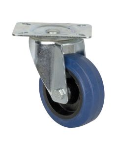 d8001Blue Wheel, 100mm. zwenkwiel zonder rem