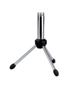 Showgear Mini Desk Mic. Stand Chrome, 15 cm
