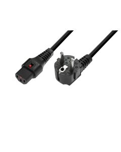IEC LOCK IEC Power Cable Locking 3x1.0 5m black