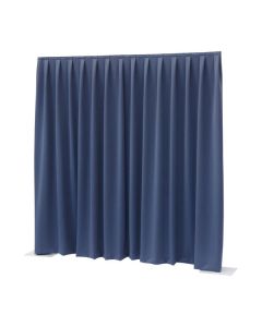 Showtec P&D curtain - Dimout Pleated, 300(w) x 300(h)cm 260 Gram/M2, Blue