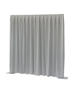 Showtec P&D curtain - Dimout Pleated, 300(w) x 300(h)cm 260 Gram/M2, Light grey