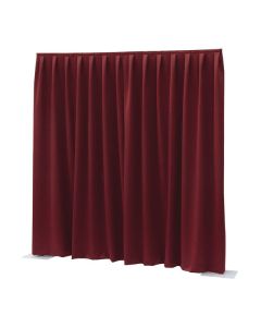 Showtec P&D curtain - Dimout Pleated, 300(w) x 400(h)cm 260 Gram/M2, Red