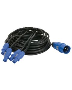 Showtec Power Cable CEE - Powercon 12mtr 4x Powercon out 