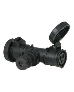  Showtec T-connect 2 Way 16/3, Cablegland CEE IP67