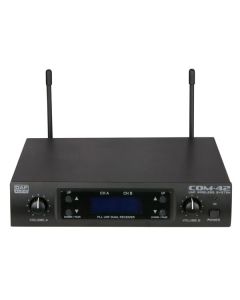 Dap COM-42 2-kanaals handheldset UHF draadloze microfoon 