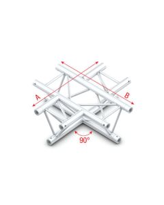 Milos ACM41 - DT22016 90° 4-way horizontal T-cross 90 graden 4-wegs horizontaal
