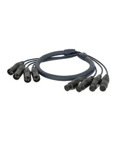 DAP Neutrik DMX Multi 4-voudig 3-pin XLR 4-Universum Multikabel - 50 mtr
