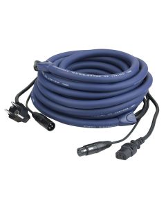 
DAP FP05 - Schuko/XLR M - Schuko/XLR F
10 m LICHT voeding-/signaalkabel
