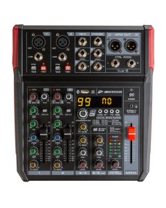 JB Systems Live-6 PA-mixer compact formaat, 6 ingangen verdeeld over 4 kanalen