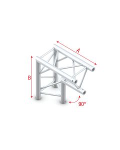 Milos ACB25 - PT30007 Driehoek Truss Hoek 90 apex down