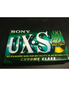 SONY UX S 90 Chrome Class IEC II Type II High Bias Ideal for CD