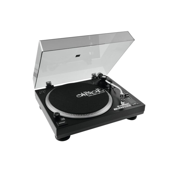 Omnitronic BD-1390 USB Beltdrive Draaitafel zwart