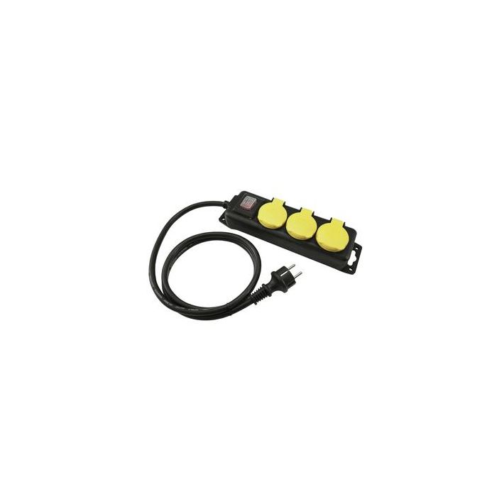 EUROLITE Distributor 3-fold IP44 bk 3 m