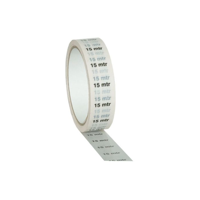 Showtec Markertape 25 mm/33 m "15 m" indicator, wit