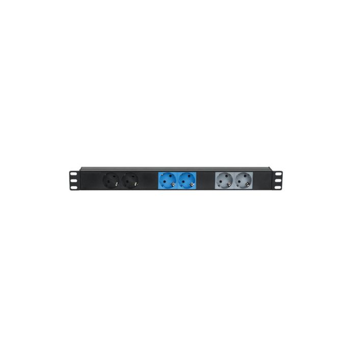 Showtec 19" 1U CEE16A To 6x Sockets 3 Phase Splitter