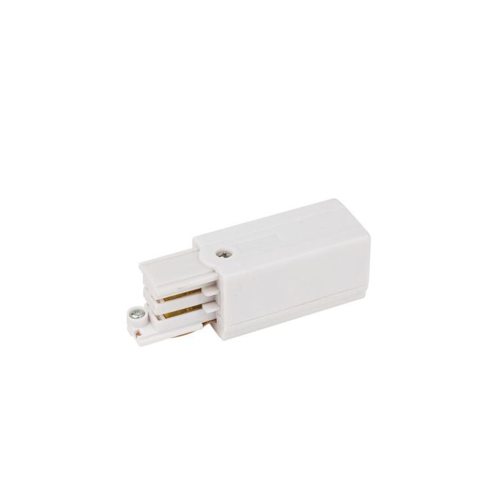 Artecta 3-Phase Left Feed-In Connector White - RAL9003