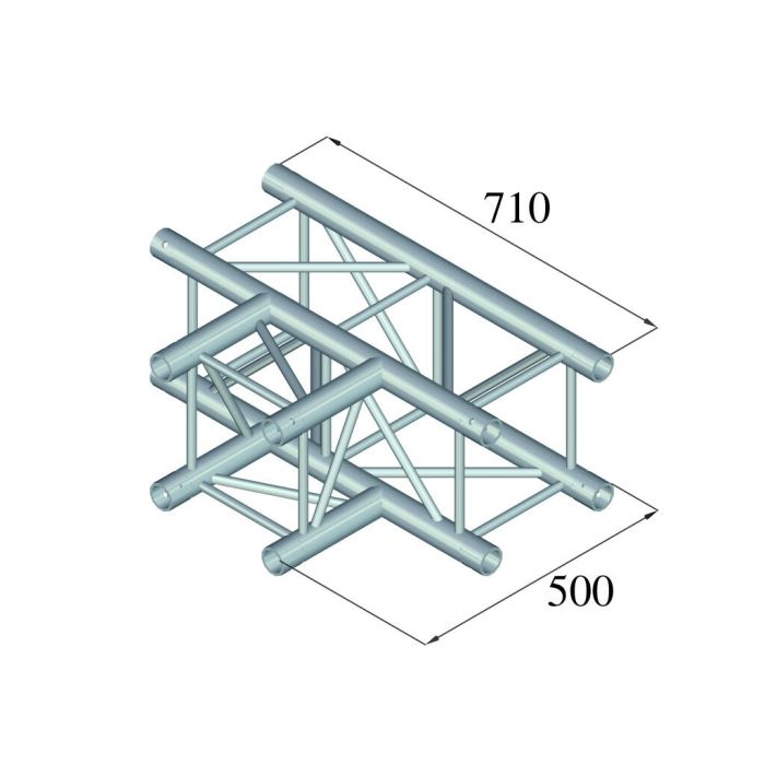 ALUTRUSS QUADLOCK 6082T-35 3-way T-Piece