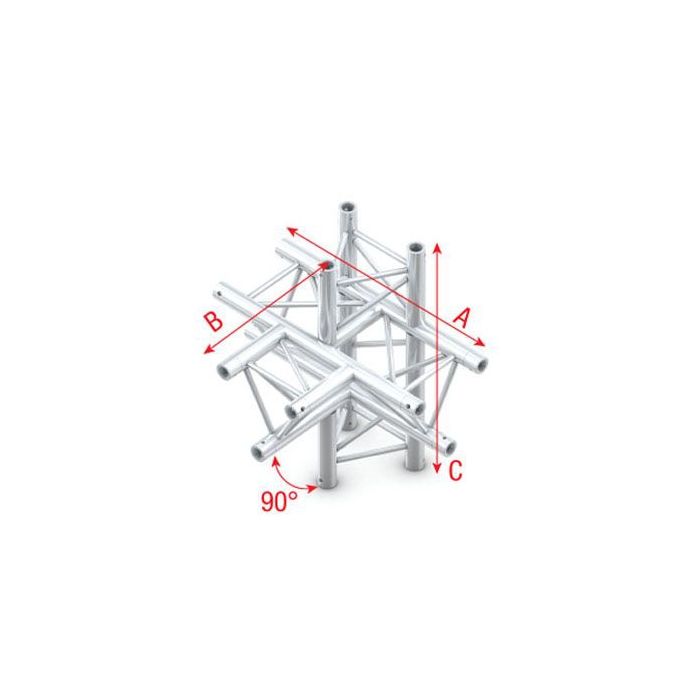 Milos ATM51 - DT22021 T-Cross + up/down 5-way Deco-22 Triangle truss