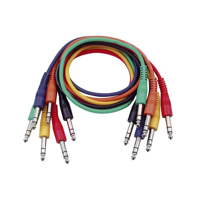 DAP FL1290 6 gekleurde gebalanceerde Patch Kabels 90cm