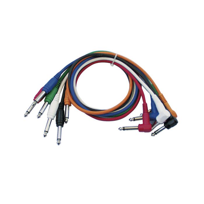 DAP FL1430 - 6 Gekleurde ongebalanceerde Patch kabels 30cm