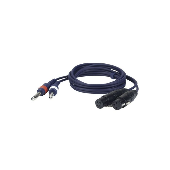 Dap FL433 - 2 x mono Jack naar 2 x XLR Female verloopkabel 3 mtr