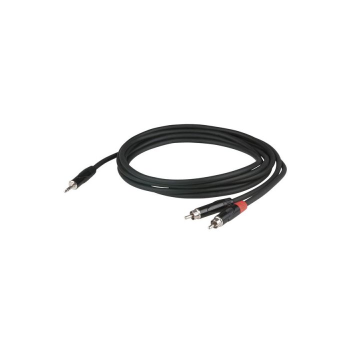 DAP FLX30 - Stereo mini jack > 2 RCA Male 6m recessed jack body