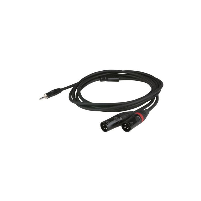 DAP FLX46 - stereo mini Jack naar 2x XLR Male 3 polig 6meter lengte