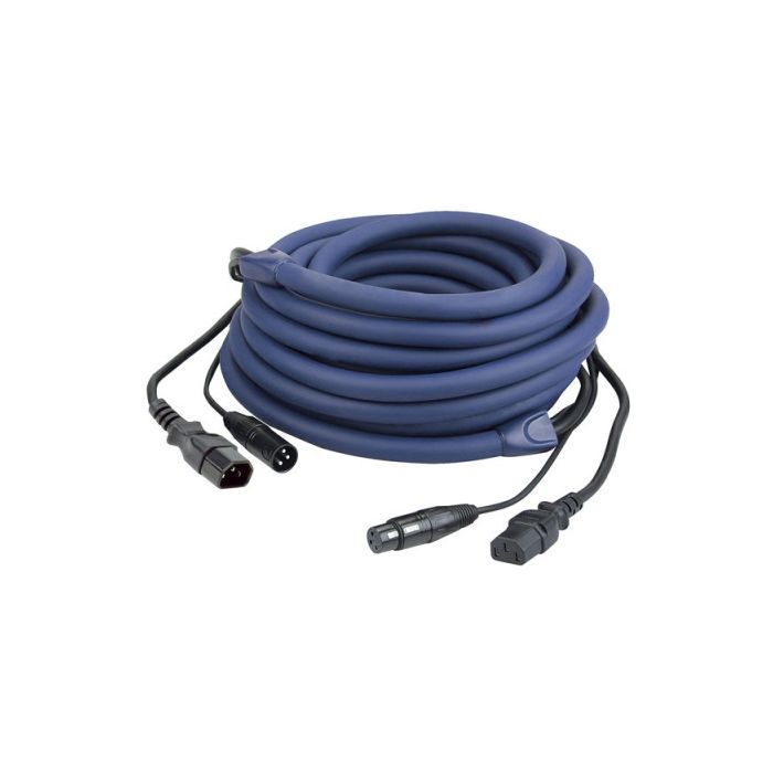 Dap IEC & XLR Male - IEC & XLR Female 3M LICHT Power/Signal Kabel