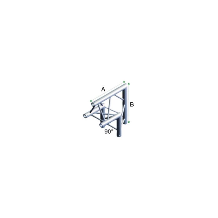 Milos ACF24 FT30006 Driehoek Truss Hoek 90° Apex Up