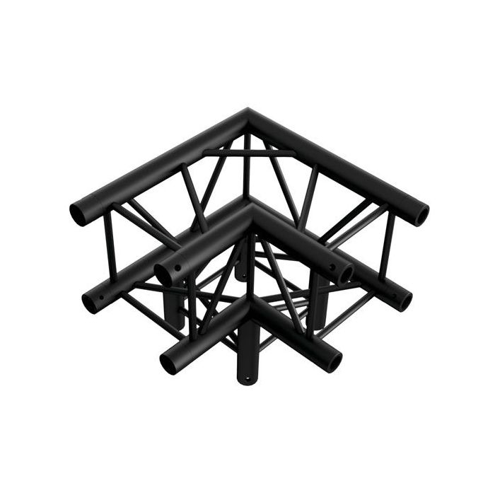 Milos QLU30 BLACK Corner 3-way 90° Pro-30 Square G Truss