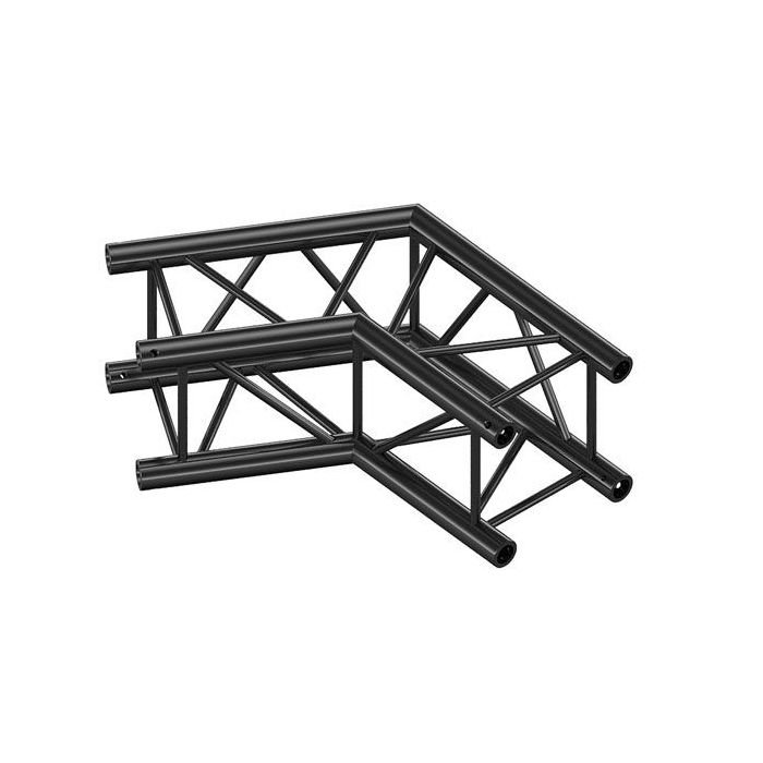 Milos QCVF22|2WAY120DG BLACK Corner 120° Pro-30 Square HD F Truss