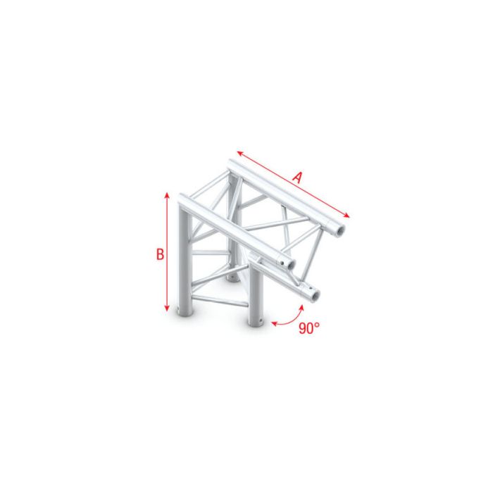 Milos ACB25 - PT30007 Driehoek Truss Hoek 90 apex down