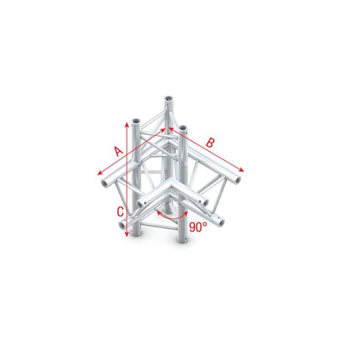 Milos ACB44 - PT30014 Corner 90° up/down, right Pro-30 Triangle P Truss