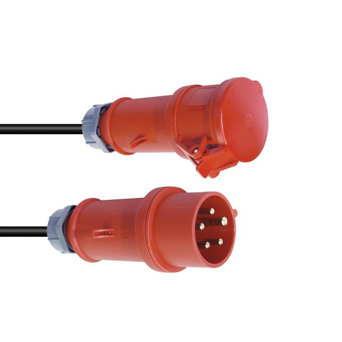 PSSO CEE Verlengkabel 16Amp 5x2,5mm 20mtr rood