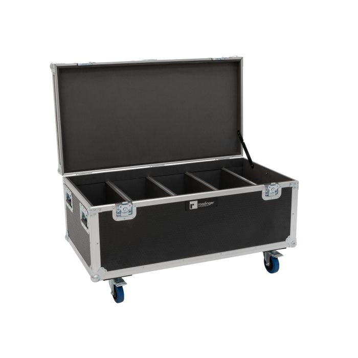 ROADINGER Flightcase 4x Multiflood IP 18x10W RGBW Wash CRMX, with wheels MK2