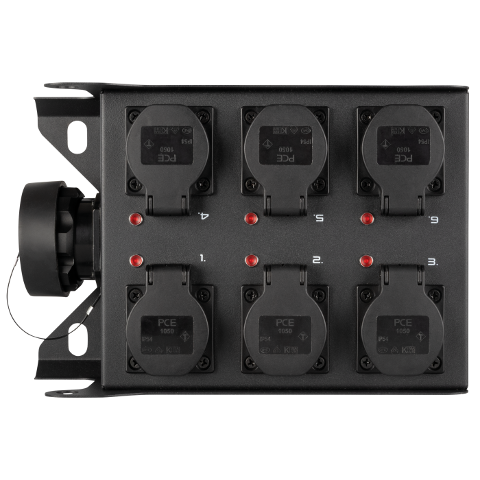 Showgear PowerCore 1s.6s
Breakout Multipin S19 in to 6x Shuko