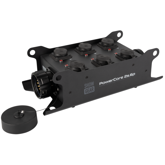 Showgear PowerCore 2s.6p
Breakout Multipin S19 in/uit naar 6x Power Pro True