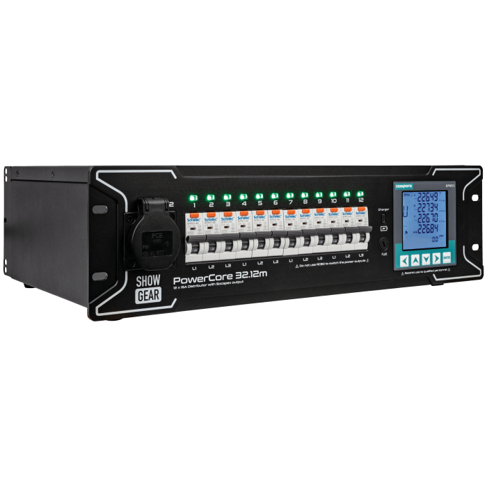 Showgear PowerCore 32.12m 1+ 6x Schuko + 2x Multipin H16