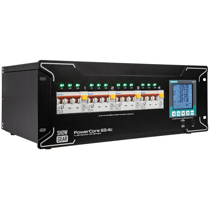 Showgear PowerCore 63.4c 4x CEE 32A